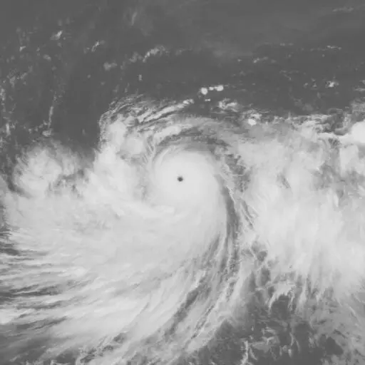 Winnie 1997: WINNIE infrared satellite image, 1997-08-12T03:00:00Z