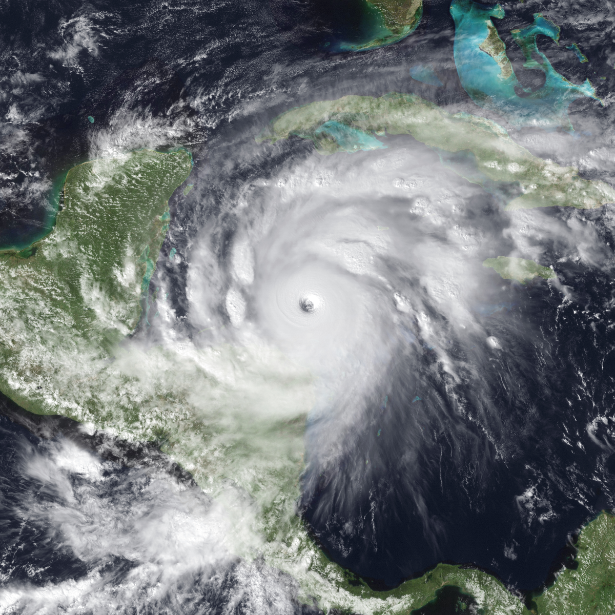 Satellite image of Mitch 1998