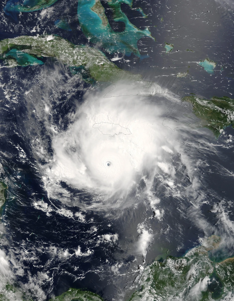 Satellite image of Emily 2005