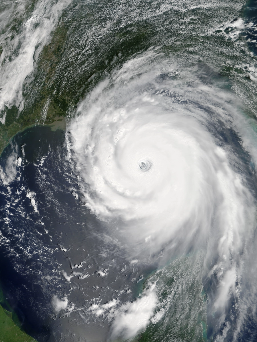 Satellite image of Katrina 2005