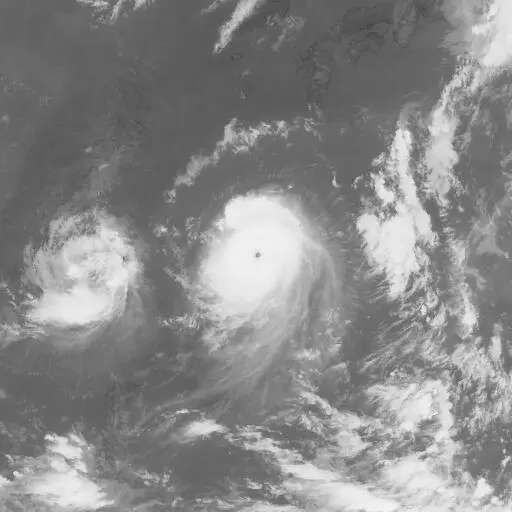 Saomai 2006: SAOMAI infrared satellite image, 2006-08-09T03:00:00Z