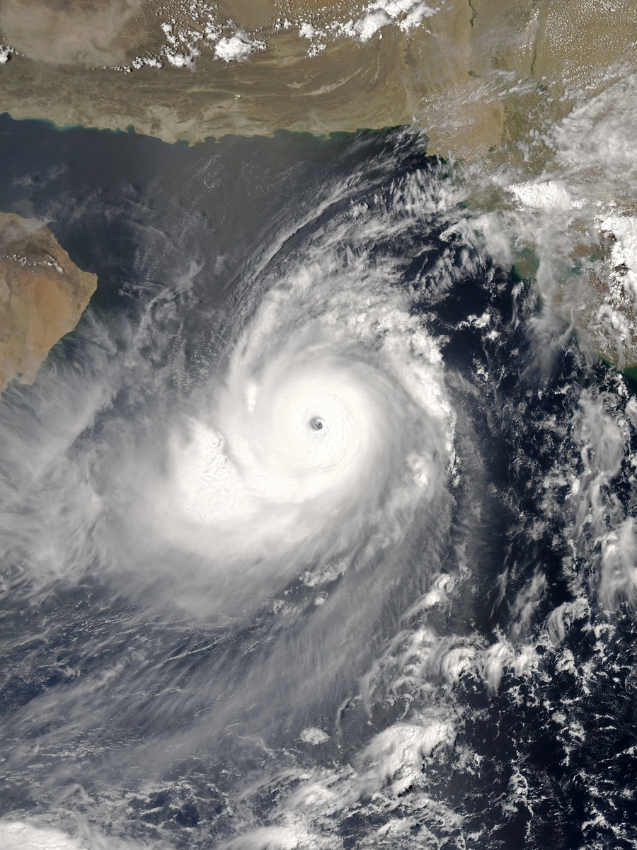 Satellite image of Gonu 2007