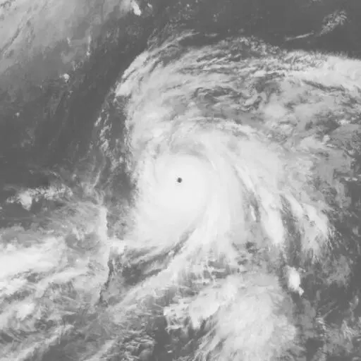 Sanba 2012: SANBA infrared satellite image, 2012-09-14T03:00:00Z