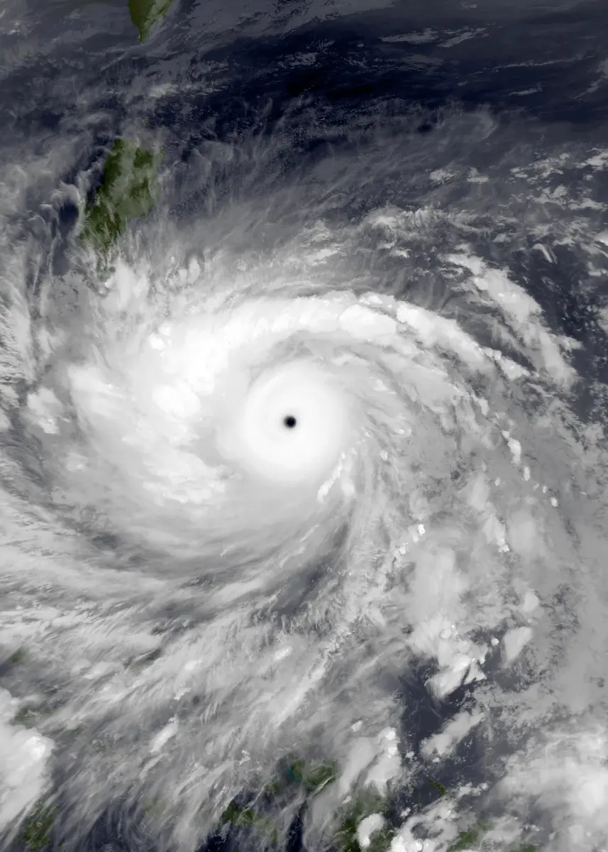 Satellite image of Haiyan 2013