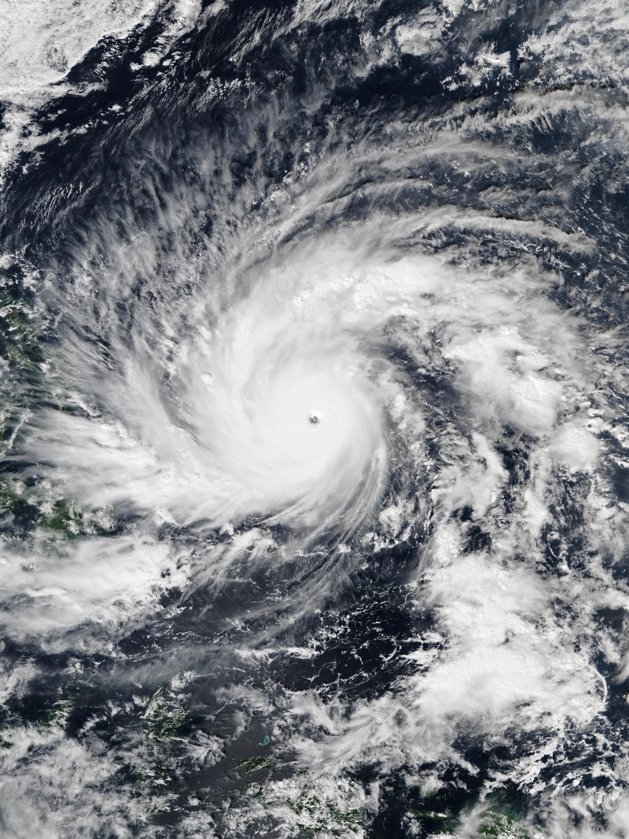 Satellite image of Hagupit 2014