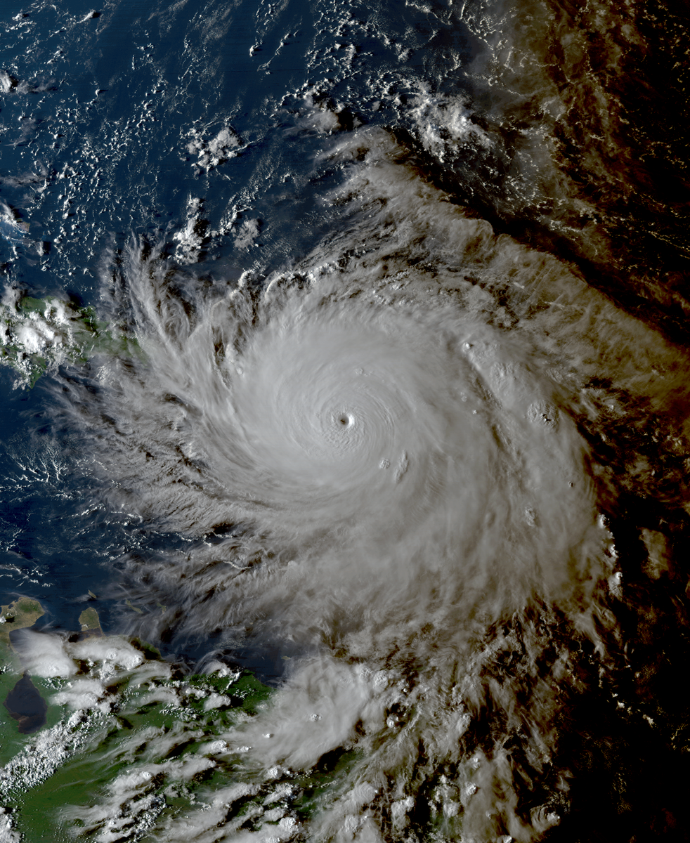 Satellite image of Maria 2017