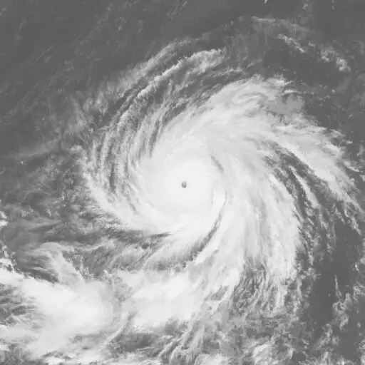 Yutu 2018: YUTU infrared satellite image, 2018-10-24T03:00:00Z