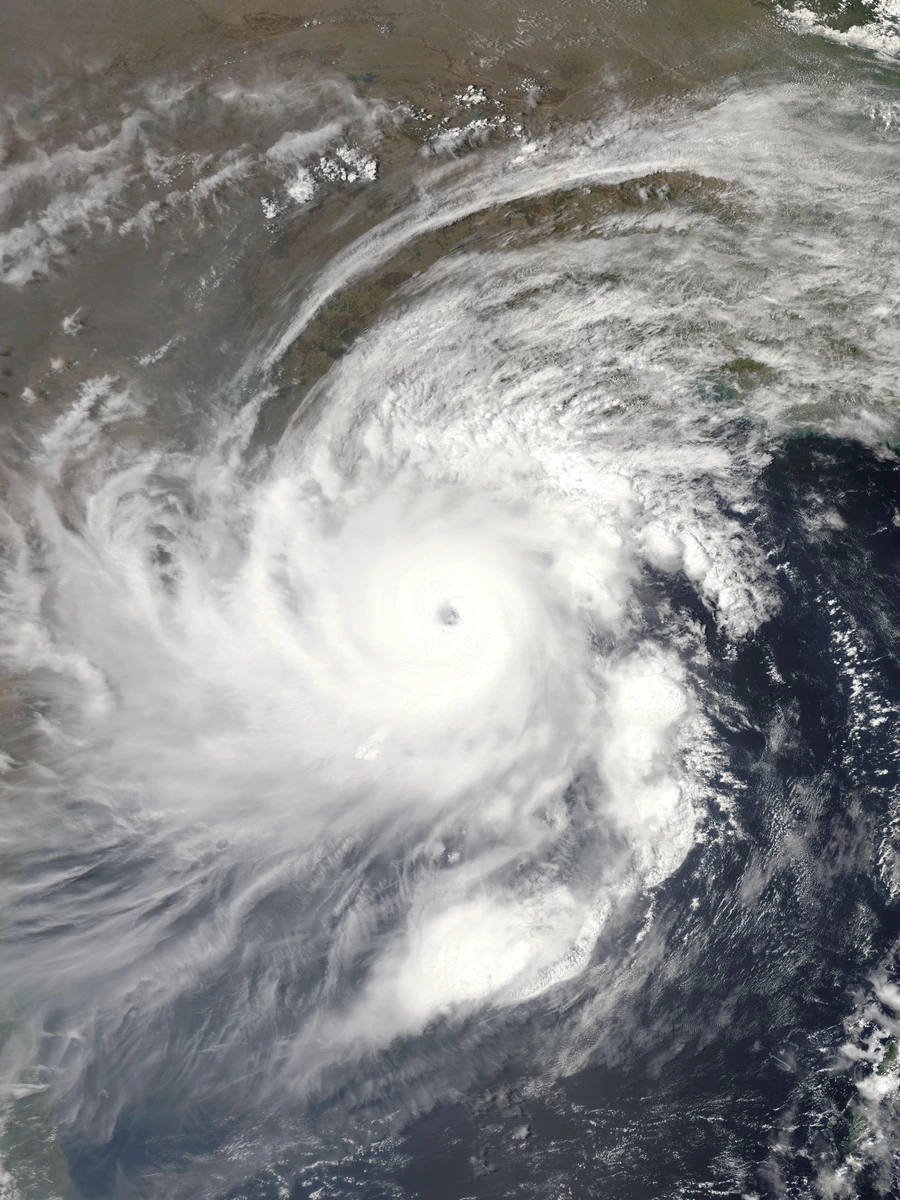 Satellite image of Fani 2019