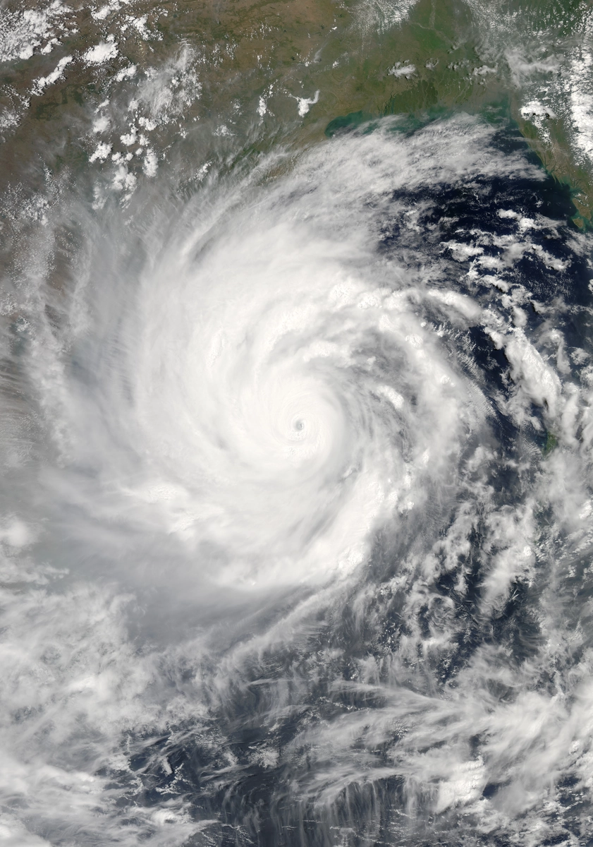Satellite image of Amphan 2020