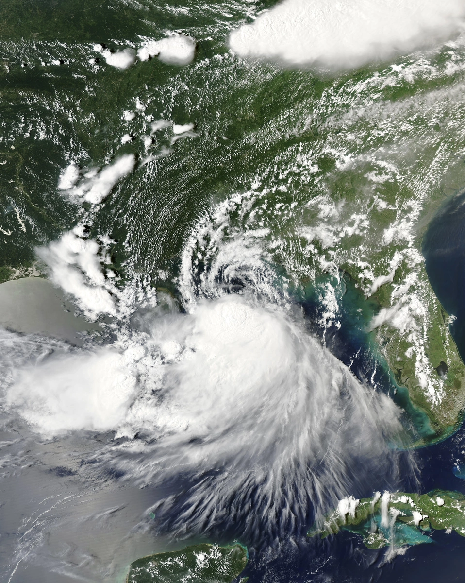 Satellite image of Bertha 2026